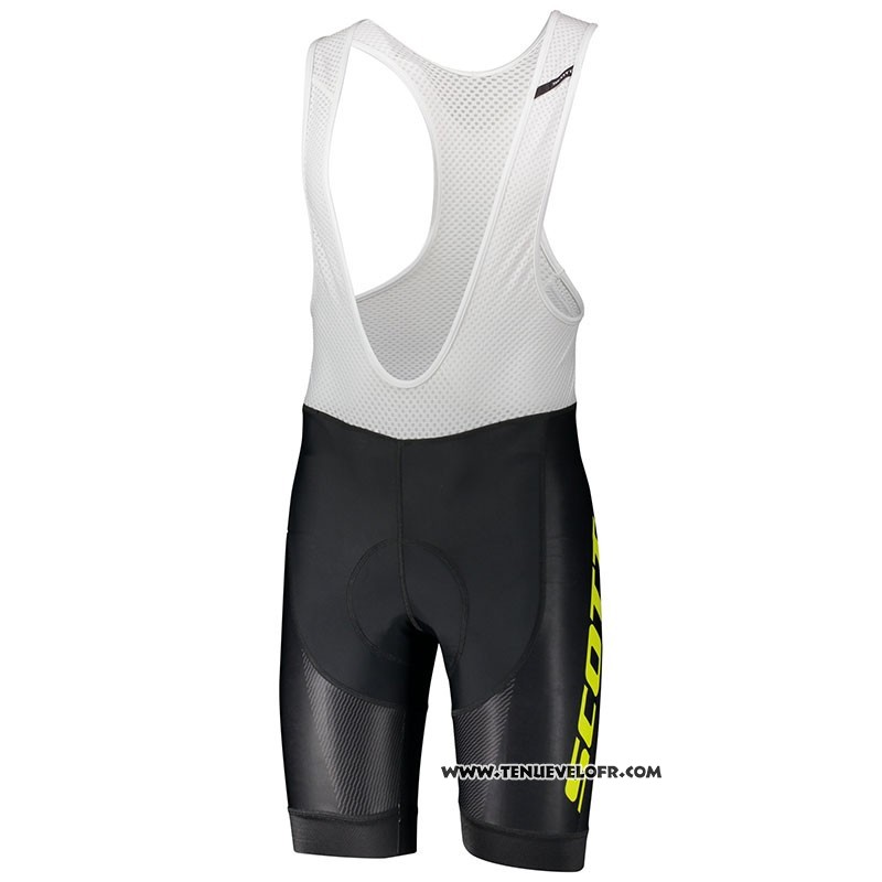2018 Maillot Ciclismo Scott RC Jaune Manches Courtes et Cuissard