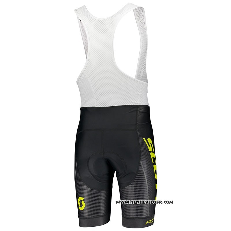 2018 Maillot Ciclismo Scott RC Jaune Manches Courtes et Cuissard