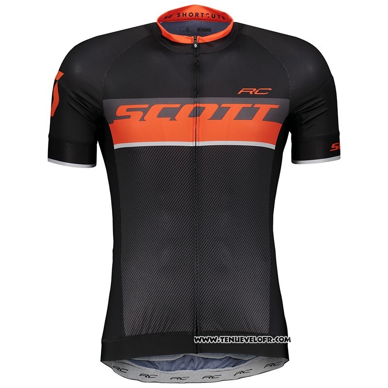 2018 Maillot Ciclismo Scott RC Noir Manches Courtes et Cuissard