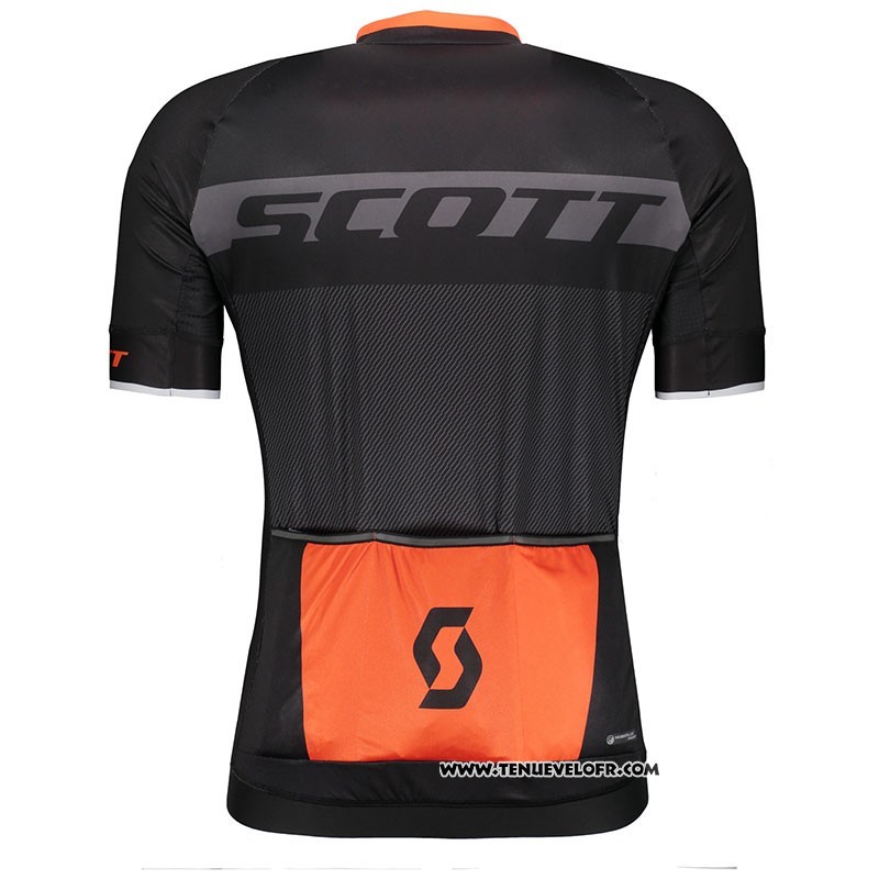 2018 Maillot Ciclismo Scott RC Noir Manches Courtes et Cuissard