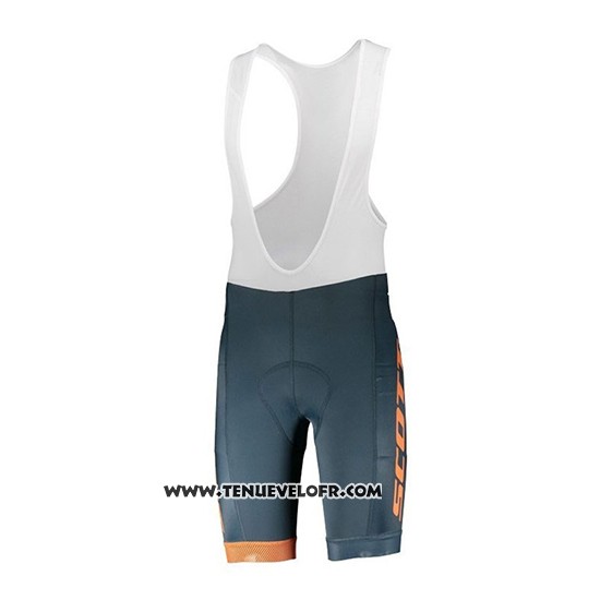 2018 Maillot Ciclismo Scott RC Noir Orange Manches Courtes et Cuissard