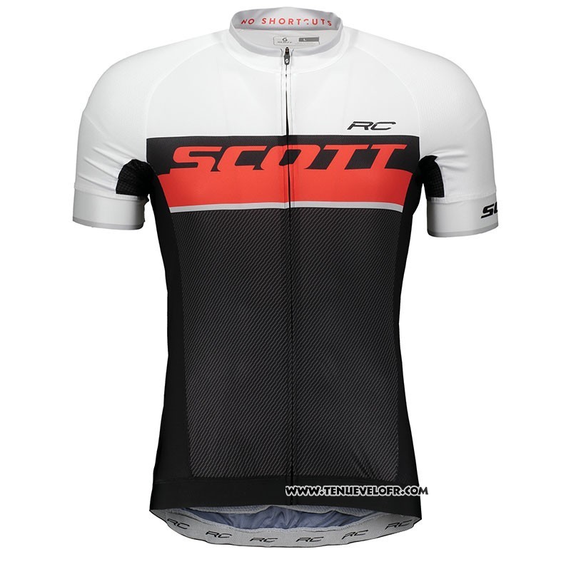 2018 Maillot Ciclismo Scott RC Orange Manches Courtes et Cuissard