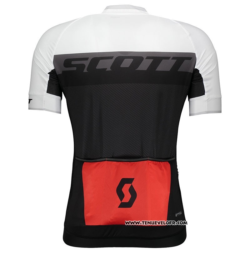 2018 Maillot Ciclismo Scott RC Orange Manches Courtes et Cuissard