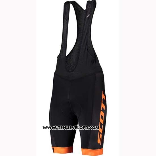 2019 Maillot Ciclismo Scott Noir Gris Manches Courtes et Cuissard