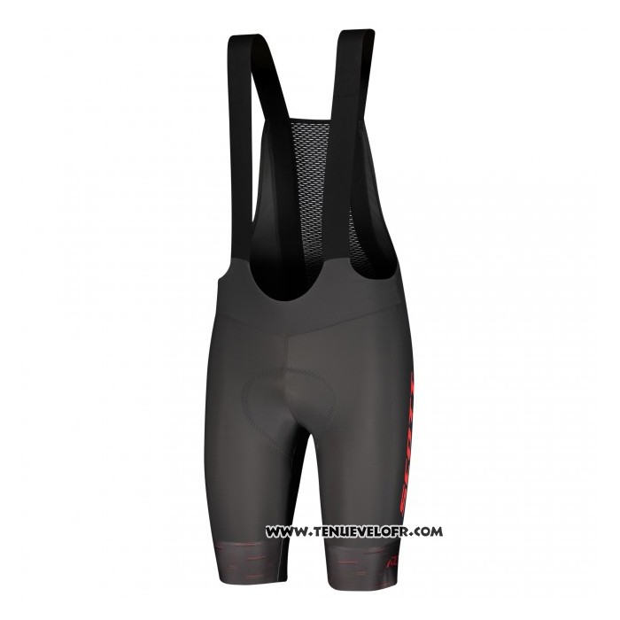2021 Maillot Cyclisme Scott Fonce Orange Manches Courtes et Cuissard