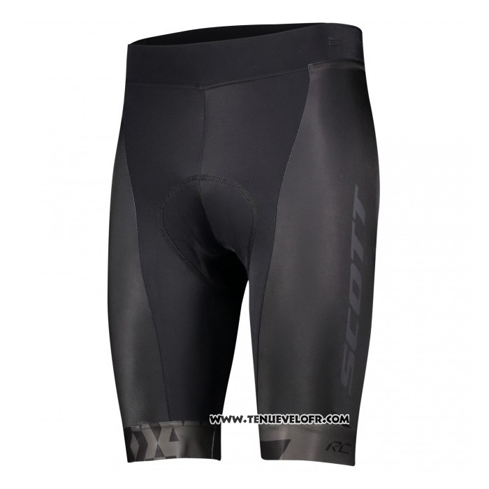 2021 Maillot Cyclisme Scott Noir Manches Courtes et Cuissard