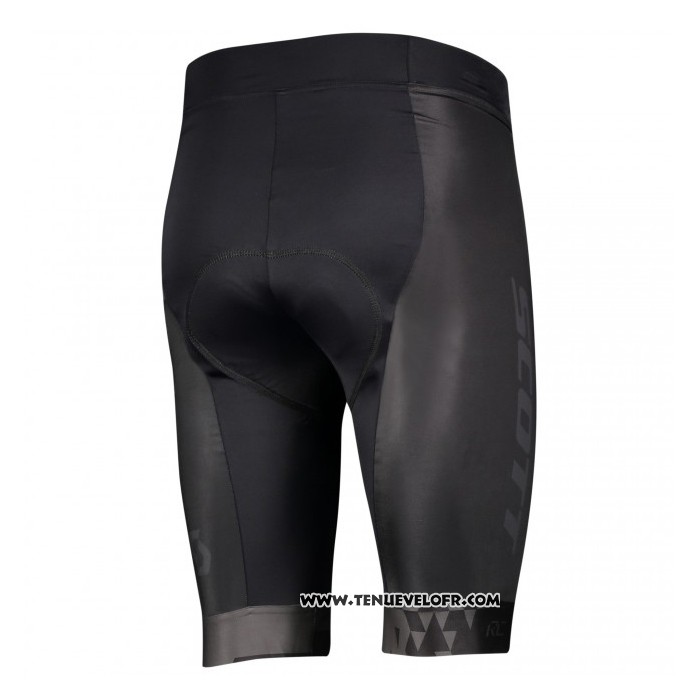 2021 Maillot Cyclisme Scott Noir Manches Courtes et Cuissard