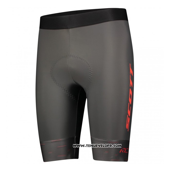2021 Maillot Cyclisme Scott Rouge Manches Courtes et Cuissard