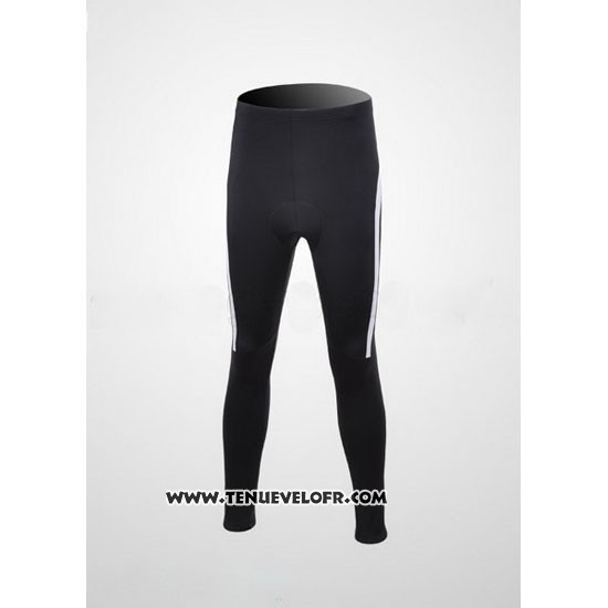 2010 Maillot Ciclismo Shimano Blanc et Noir Manches Longues et Cuissard