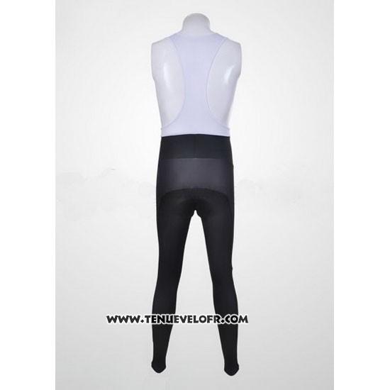 2011 Maillot Ciclismo Shimano Blanc et Jaune Manches Longues et Cuissard
