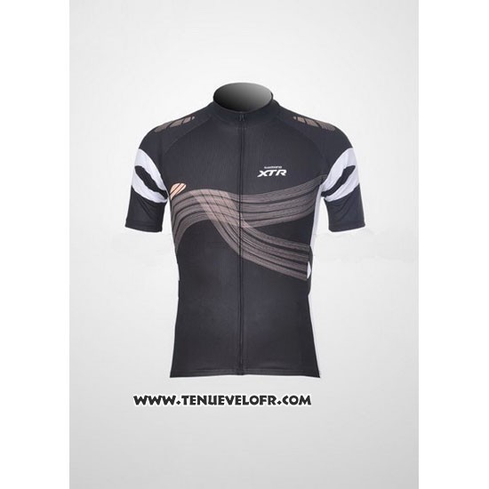 2012 Maillot Ciclismo Shimano Noir et Orange Manches Courtes et Cuissard