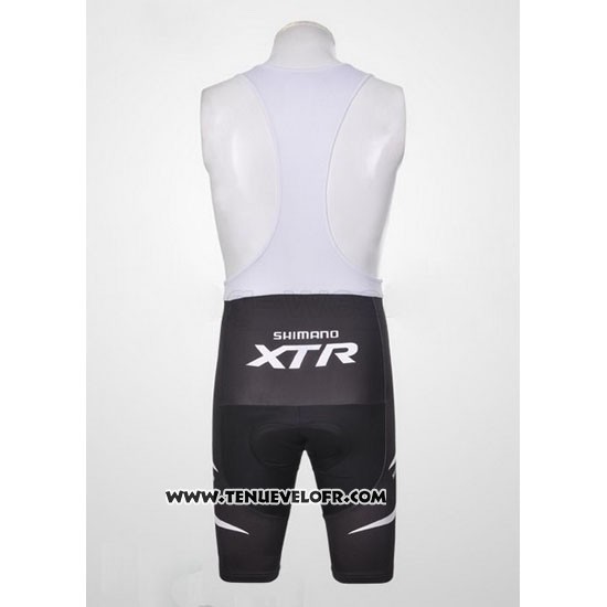 2012 Maillot Ciclismo Shimano Noir et Orange Manches Courtes et Cuissard