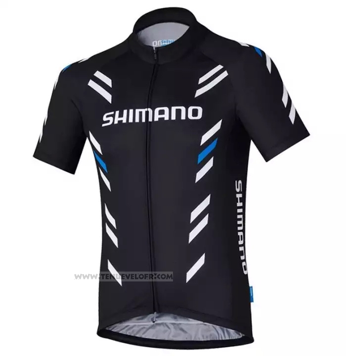 2021 Maillot Cyclisme Shimano Noir Manches Courtes et Cuissard