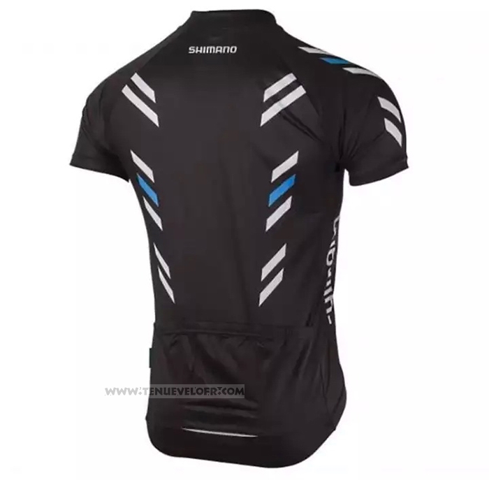 2021 Maillot Cyclisme Shimano Noir Manches Courtes et Cuissard
