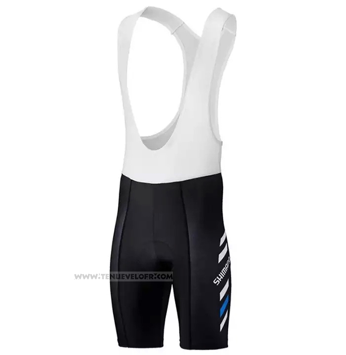 2021 Maillot Cyclisme Shimano Noir Manches Courtes et Cuissard