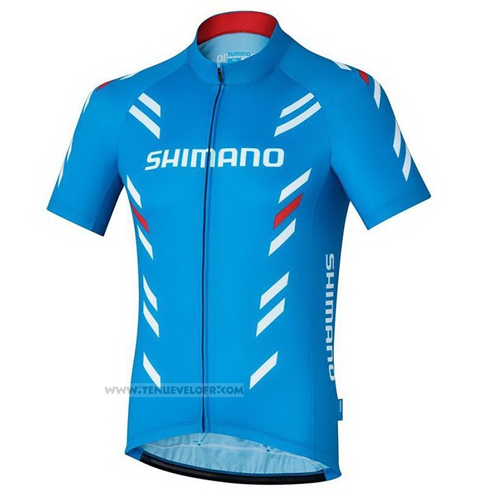 2021 Maillot Cyclisme Shimano Rouge Manches Courtes et Cuissard
