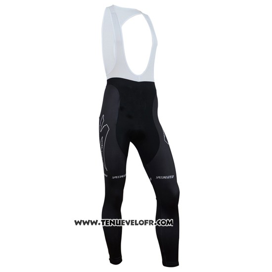 2014 Maillot Ciclismo Specialized Noir et Vert Manches Longues et Cuissard