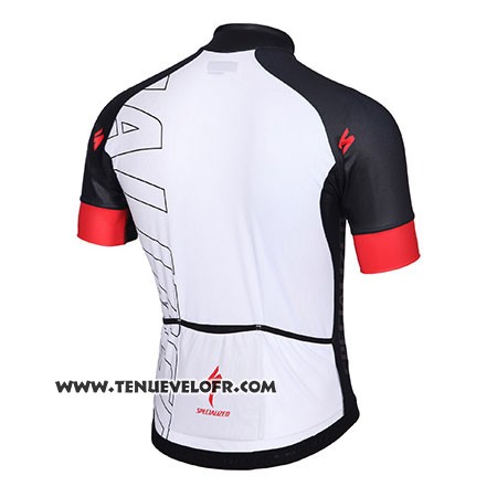 2015 Maillot Ciclismo Specialized Noir et Blanc Manches Courtes et Cuissard