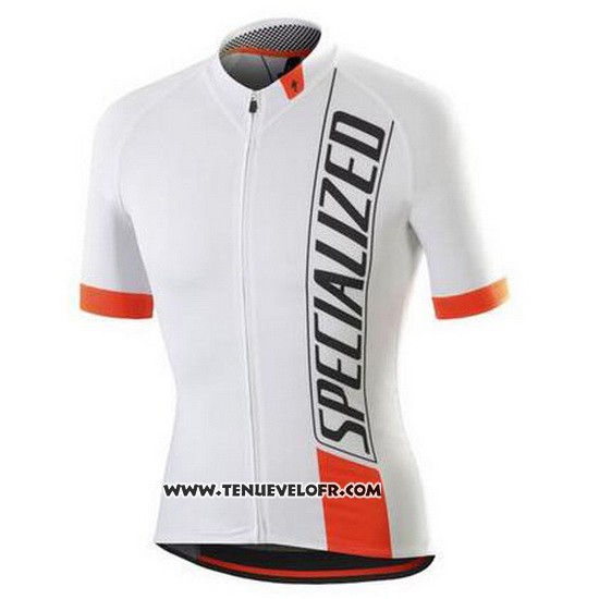 2015 Maillot Ciclismo Specialized Rouge Blanc Manches Courtes et Cuissard