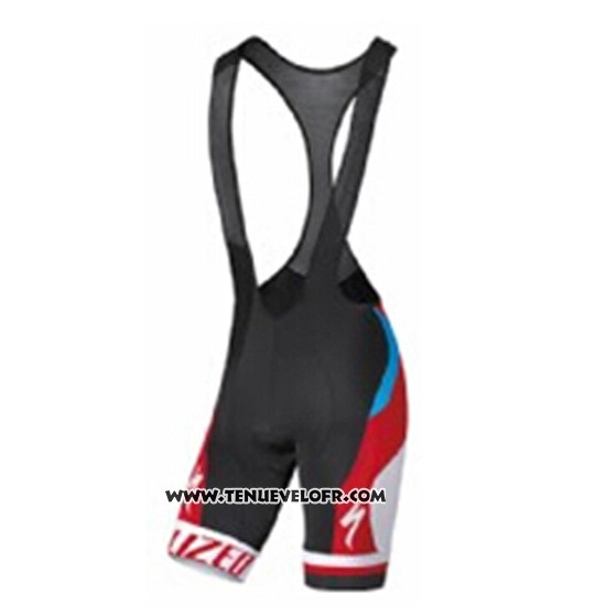 2016 Maillot Ciclismo Specialized Azur et Rouge Manches Courtes et Cuissard