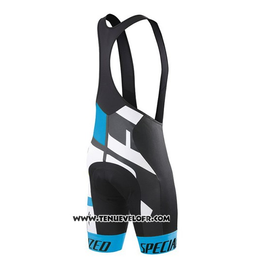 2016 Maillot Ciclismo Specialized Blanc et Azur Manches Courtes et Cuissard