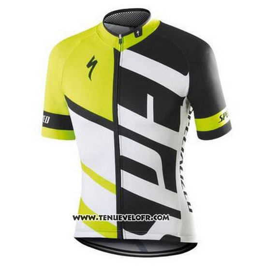 2016 Maillot Ciclismo Specialized Blanc et Vert Manches Courtes et Cuissard