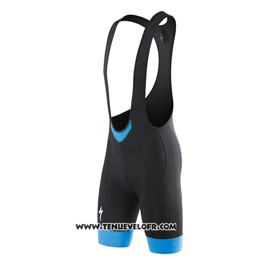 2016 Maillot Ciclismo Specialized Noir Blanc Bleu Manches Courtes et Cuissard