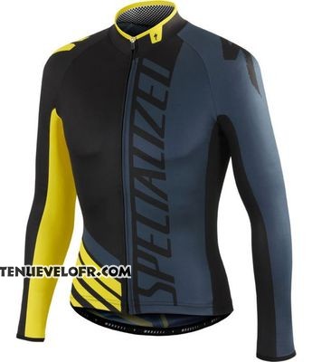 2016 Maillot Ciclismo Specialized Noir Manches Longues et Cuissard