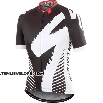 2016 Maillot Ciclismo Specialized Noir et Gris Manches Courtes et Cuissard