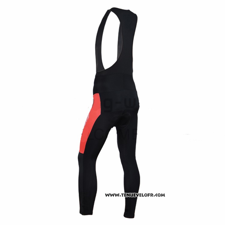 2016 Maillot Ciclismo Specialized Noir et Orange Manches Longues et Cuissard