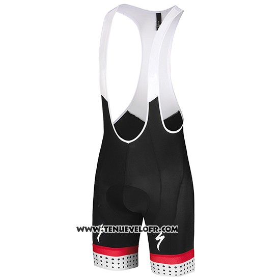 2018 Maillot Ciclismo Specialized Blanc Rouge Manches Courtes et Cuissard