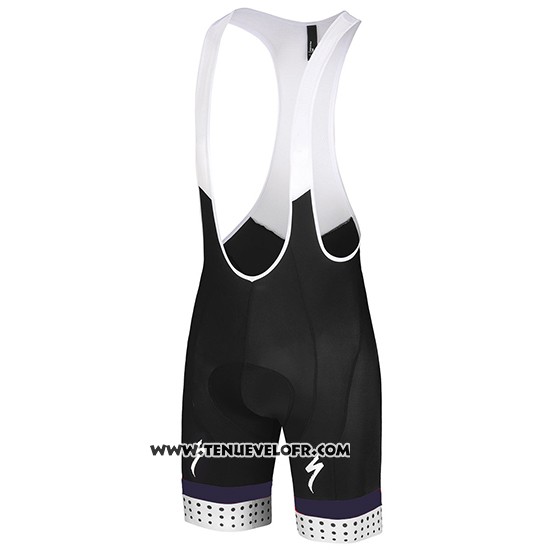 2018 Maillot Ciclismo Specialized Blanc Rouge Violet Manches Courtes et Cuissard