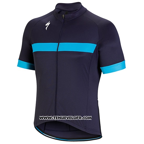 2018 Maillot Ciclismo Specialized Bleu Manches Courtes et Cuissard