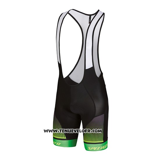 2018 Maillot Ciclismo Specialized Jaune Vert Noir Manches Courtes et Cuissard