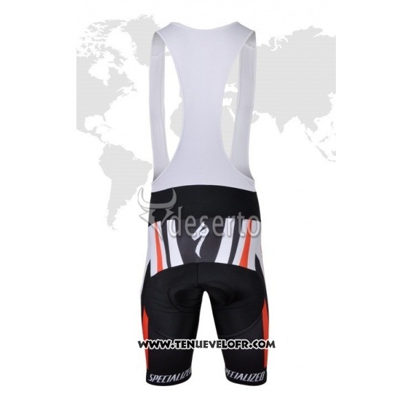 2018 Maillot Ciclismo Specialized Rouge Blanc Manches Courtes et Cuissard