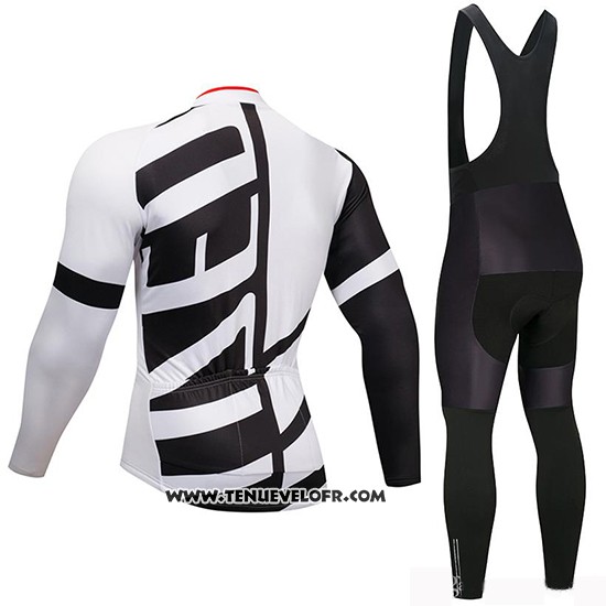 2019 Maillot Ciclismo Specialized Noir Blanc Manches Longues et Cuissard