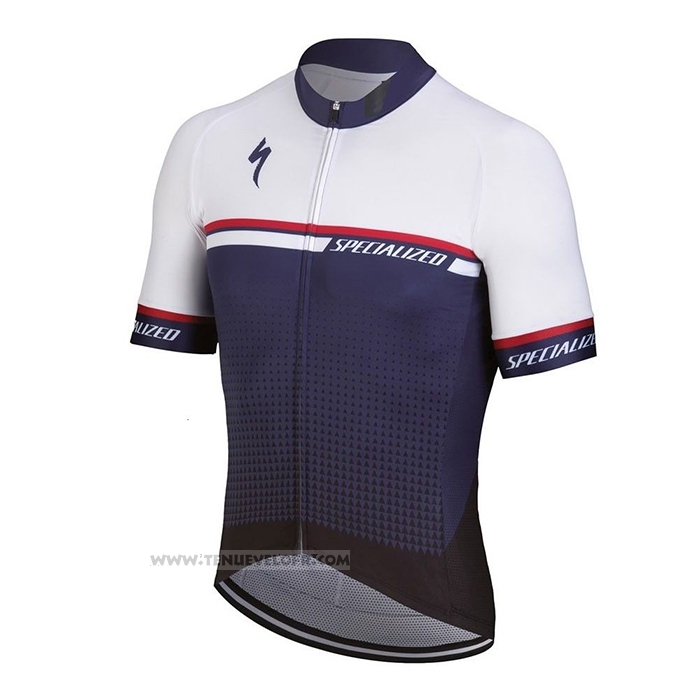 2021 Maillot Cyclisme Specialized Bleu Manches Courtes et Cuissard