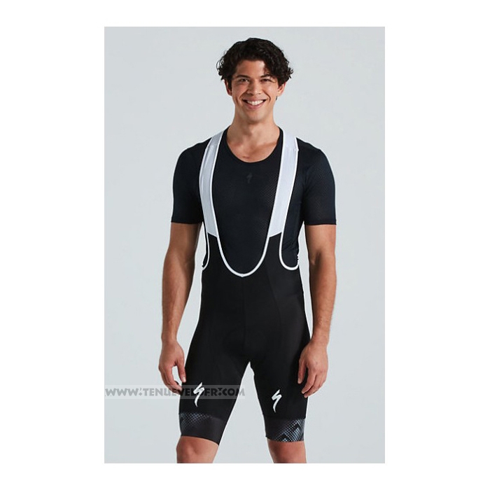 2021 Maillot Cyclisme Specialized Bleu Noir Manches Courtes et Cuissard