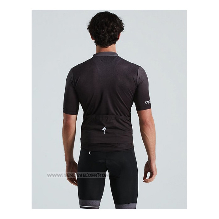 2021 Maillot Cyclisme Specialized Noir Manches Courtes et Cuissard