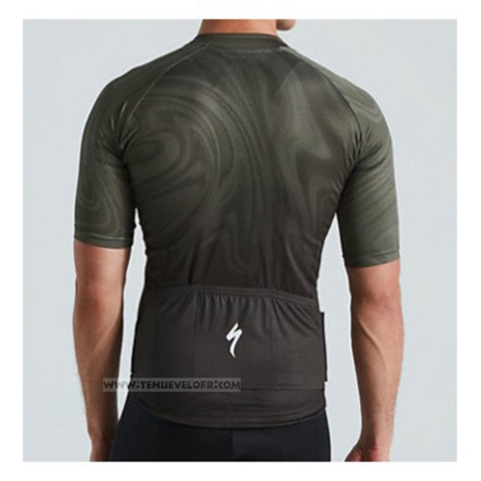 2021 Maillot Cyclisme Specialized Profond Vert Manches Courtes et Cuissard