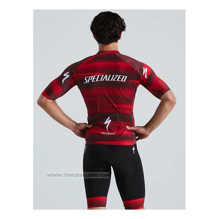 2021 Maillot Cyclisme Specialized Rouge Manches Courtes et Cuissard