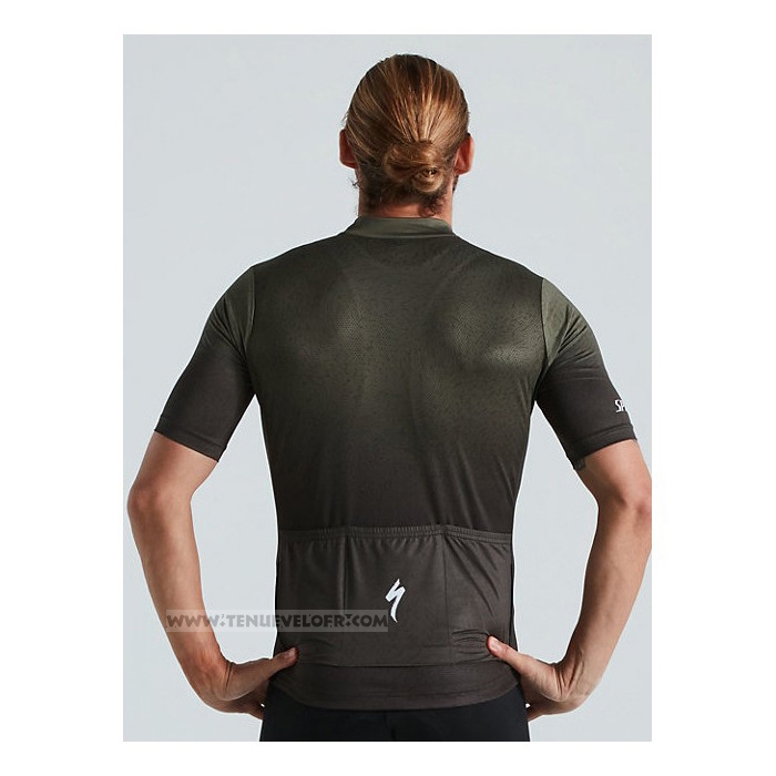 2021 Maillot Cyclisme Specialized Vert Manches Courtes et Cuissard