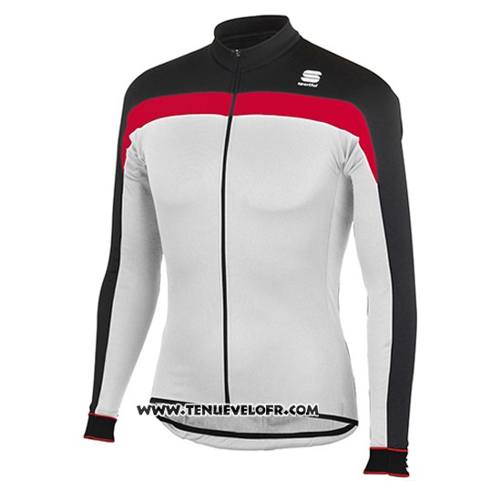 2016 Maillot Ciclismo Sportful Blanc Manches Longues et Cuissard