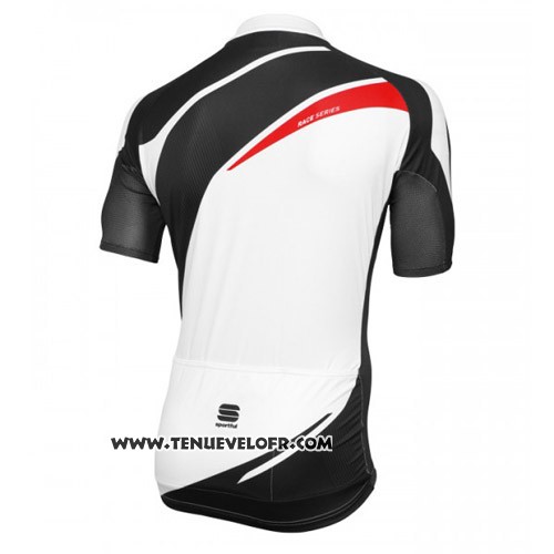 2016 Maillot Ciclismo Sportful Blanc et Noir Manches Courtes et Cuissard