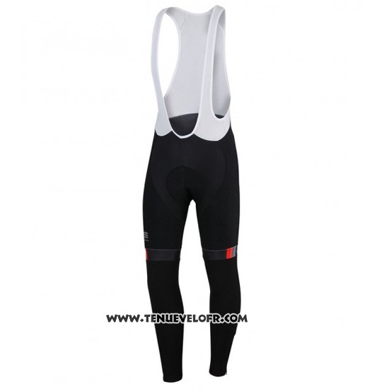 2016 Maillot Ciclismo Sportful Blanc et Rouge Manches Longues et Cuissard