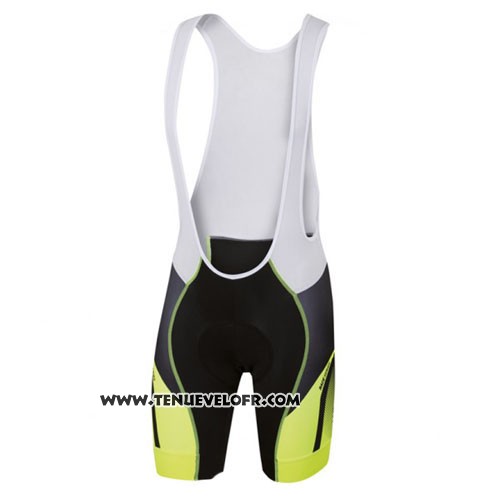 2016 Maillot Ciclismo Sportful Jaune et Noir Manches Courtes et Cuissard