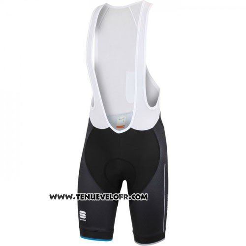 2016 Maillot Ciclismo Sportful Noir Bleu Manches Courtes et Cuissard