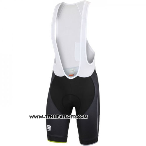 2016 Maillot Ciclismo Sportful Noir Vert Manches Courtes et Cuissard