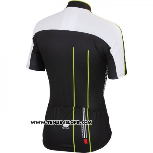 2016 Maillot Ciclismo Sportful Noir Vert Manches Courtes et Cuissard