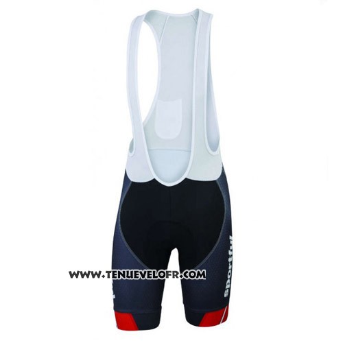 2016 Maillot Ciclismo Sportful Noir et Rouge Manches Courtes et Cuissard